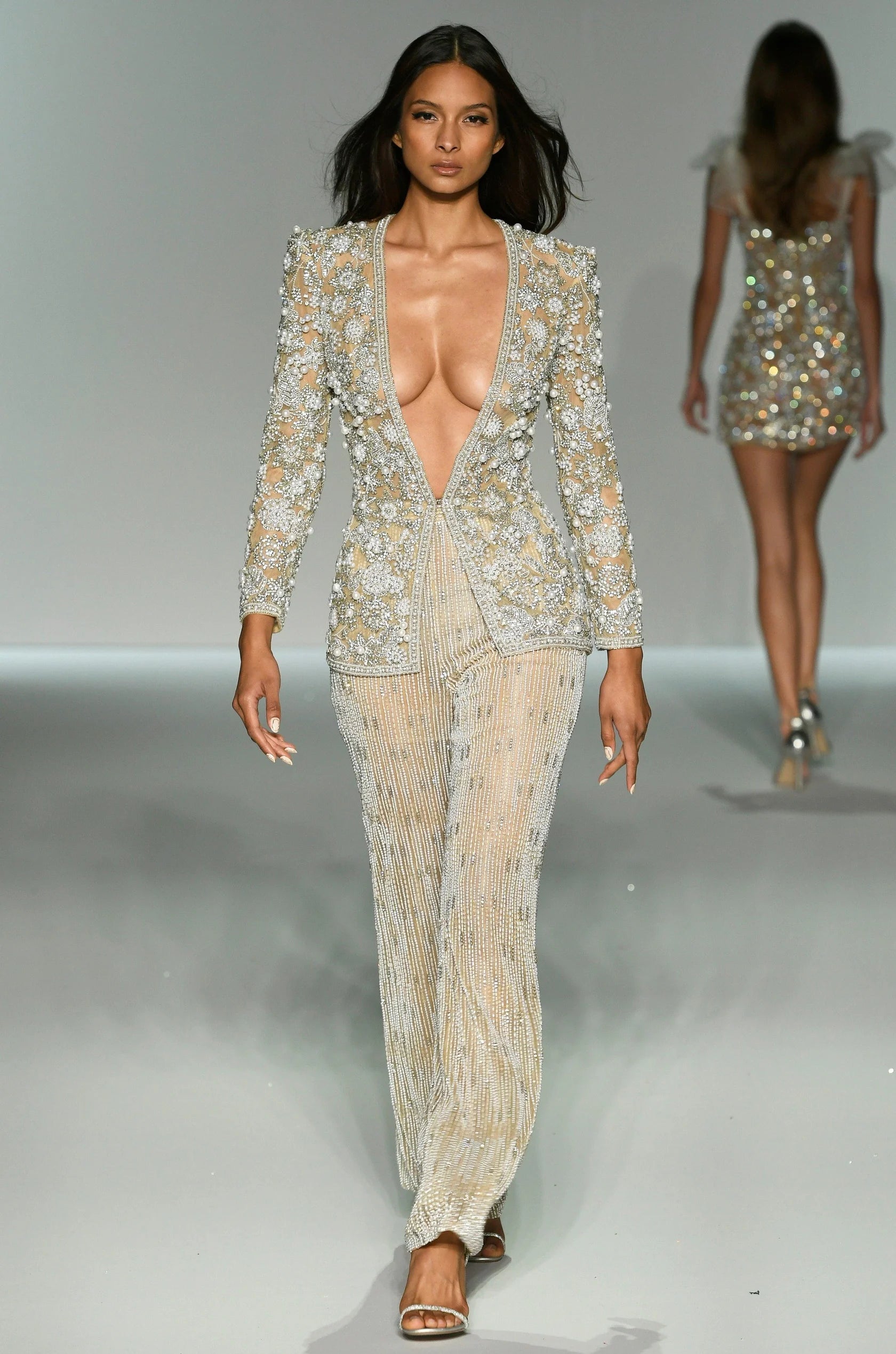 sachin and babi light blue dress Special Occasion – Mario Pucci main image 1