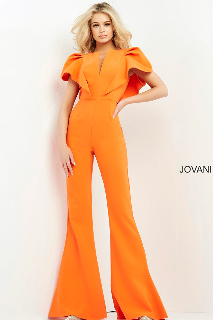 Fit and flare pants Jovani contemporary jumpsuit 00762