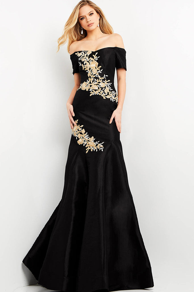 long maxi black dress 04814