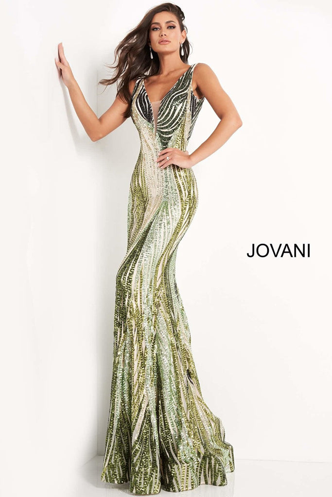 green mermaid dress 05103