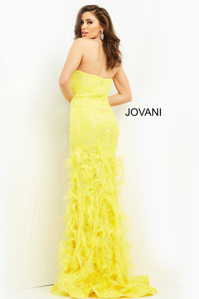 yellow prom dress 05667
