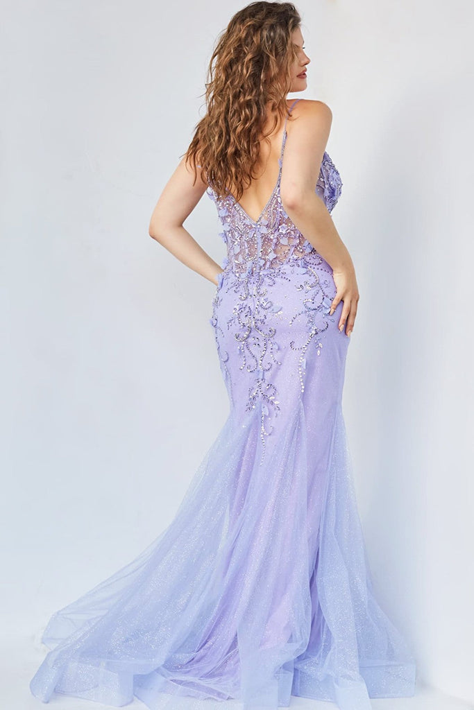 backless plus size prom dress 05839
