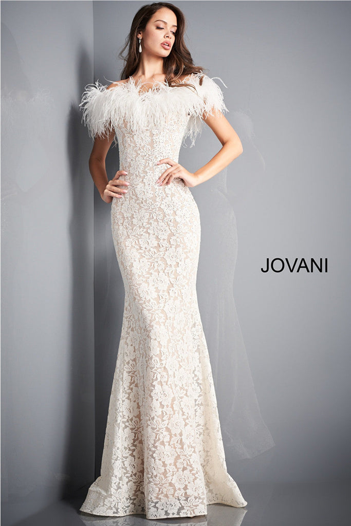 Off the shoulder lace Jovani dress 06451