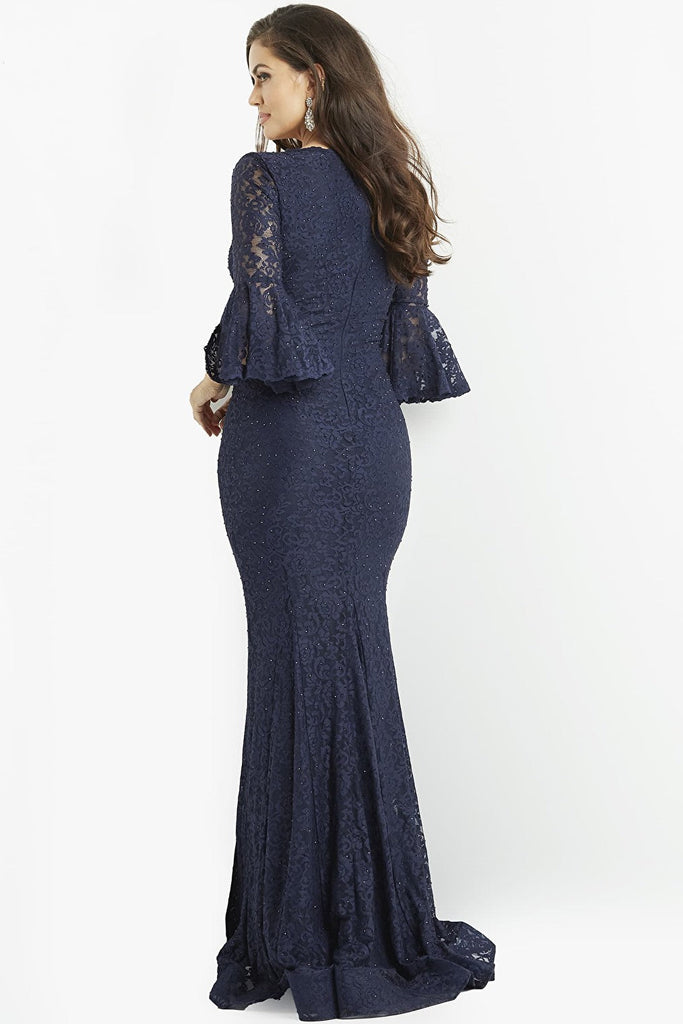 navy fitted dress 06836