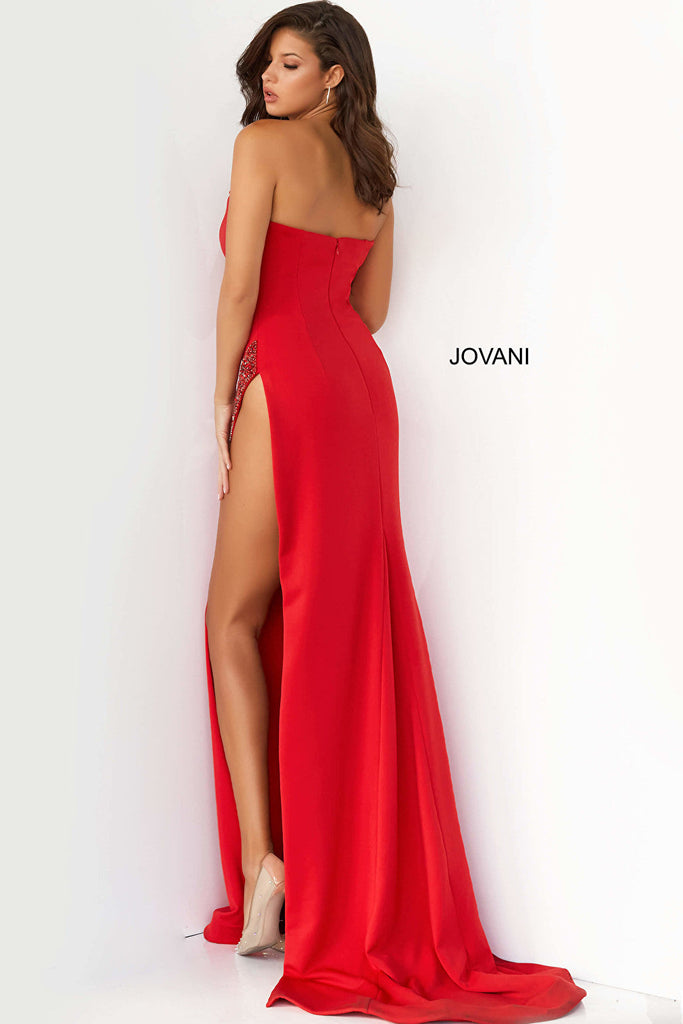 Red sexy Jovani prom dress 07138
