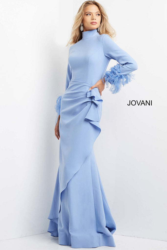 jovani blue evening dress 07338