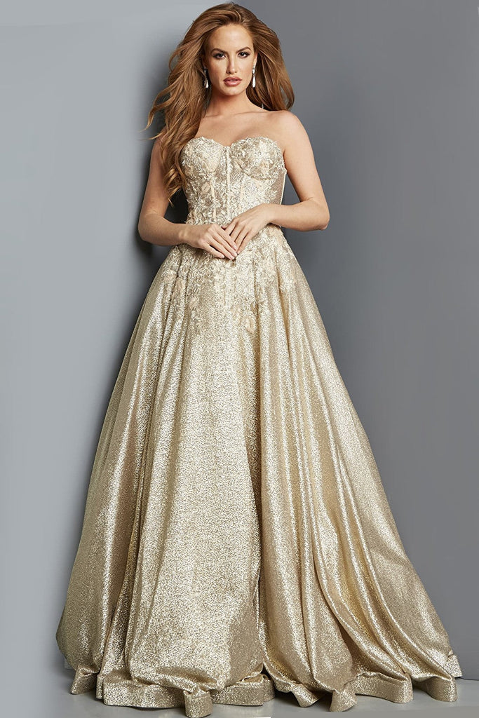 a line gold dress 07497