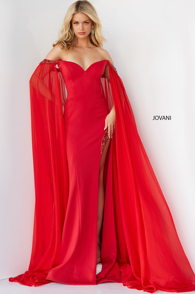 red fitted dress 07652