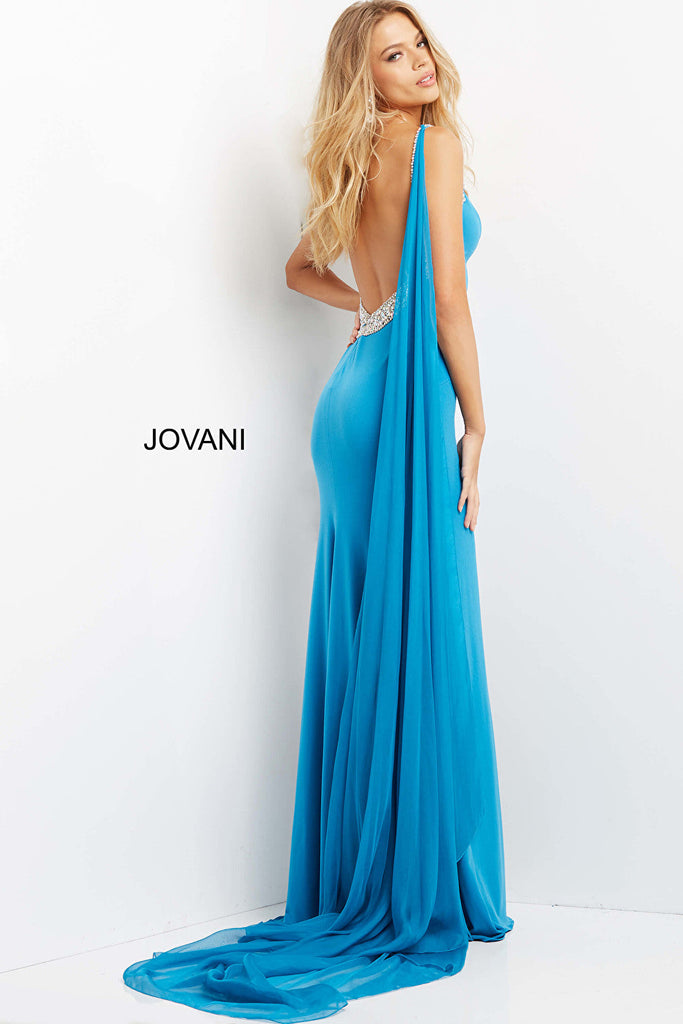 Turquoise pageant dress Jovani 08022