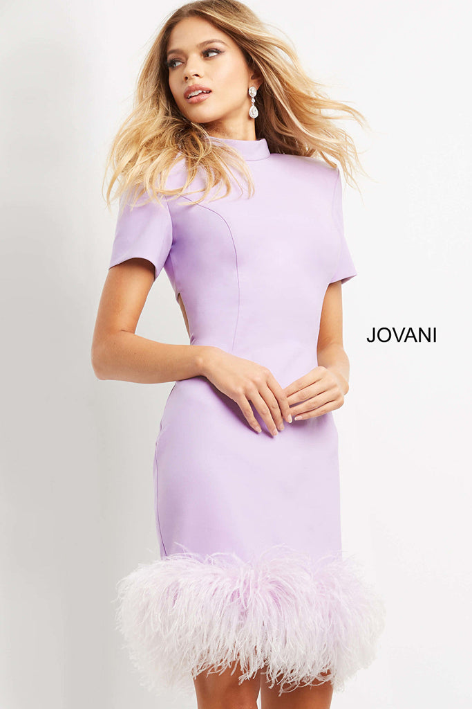 fitted lilac dress 08253