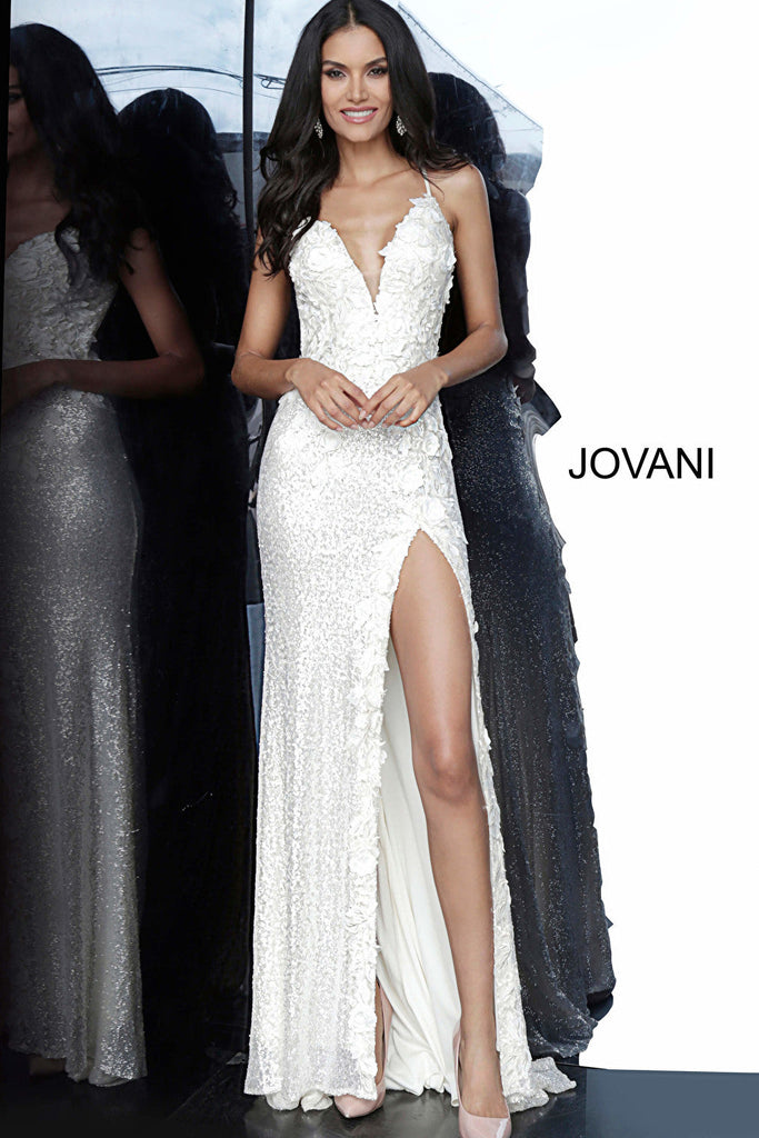 Jovani off white prom dress