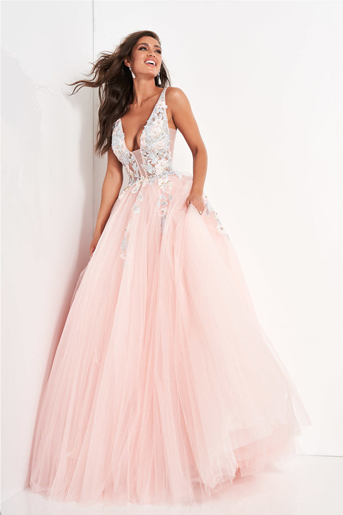 Light pink gorgeous ballgown Jovani 11092