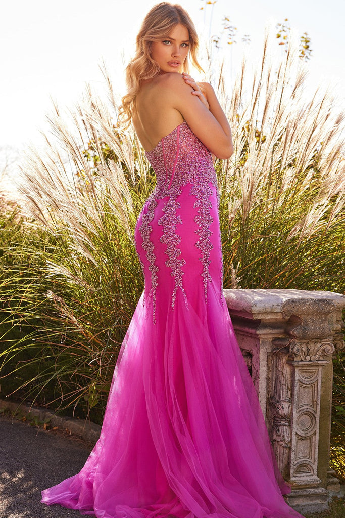 hot pink prom dress 22538