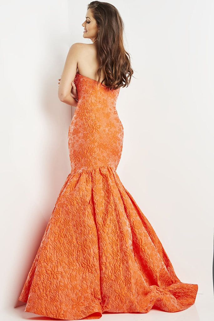 Jovani 22586 orange dress