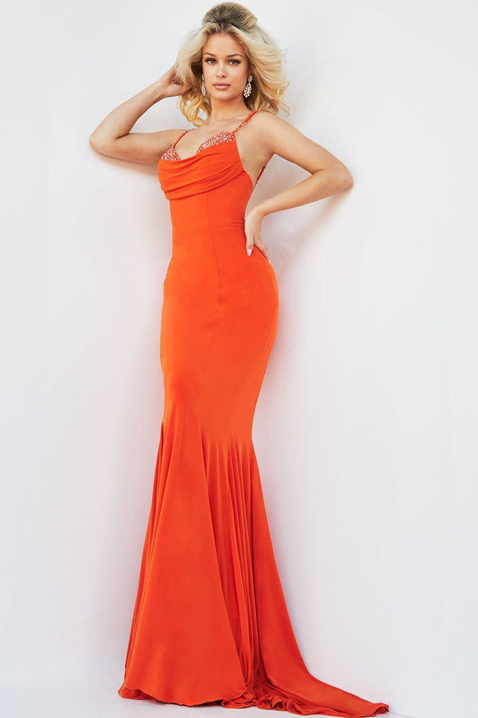 orange prom dress 23201