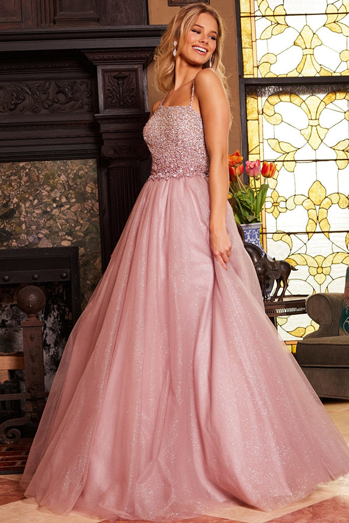 a line pink dress 24051