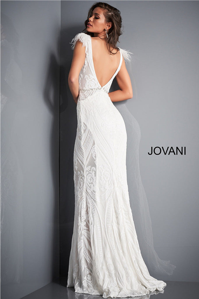 sexy white jovani dress 3180