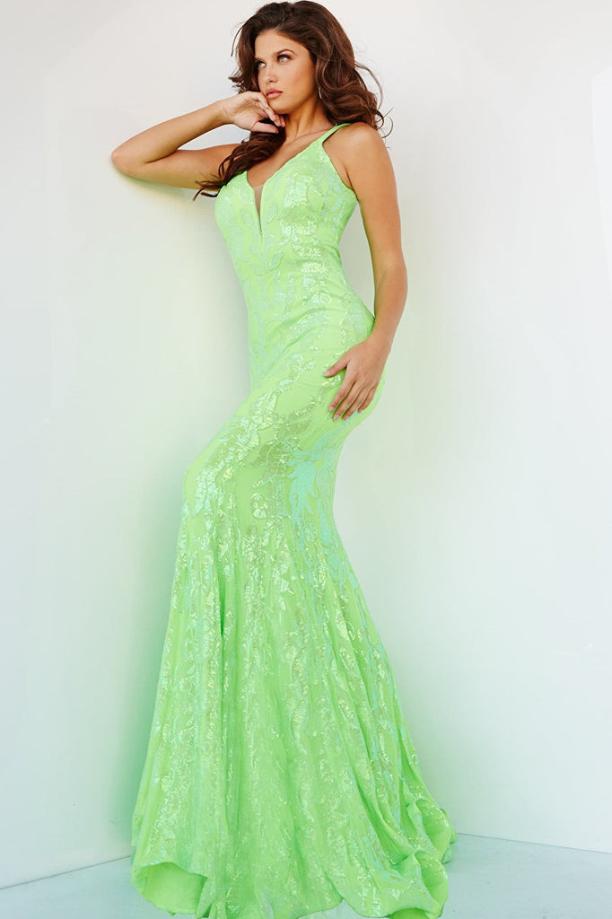 green mermaid dress 3263