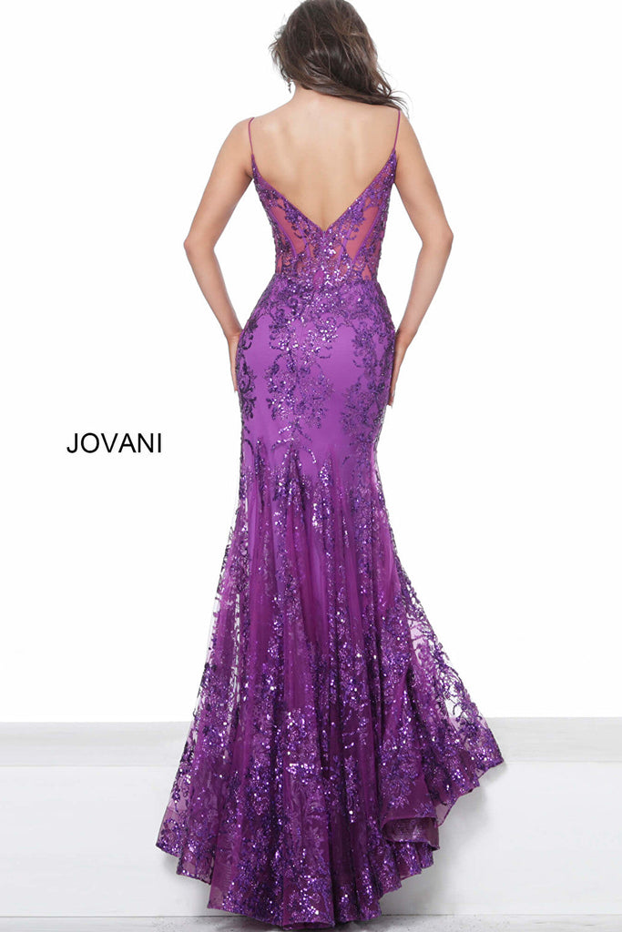 purple prom dress  3675