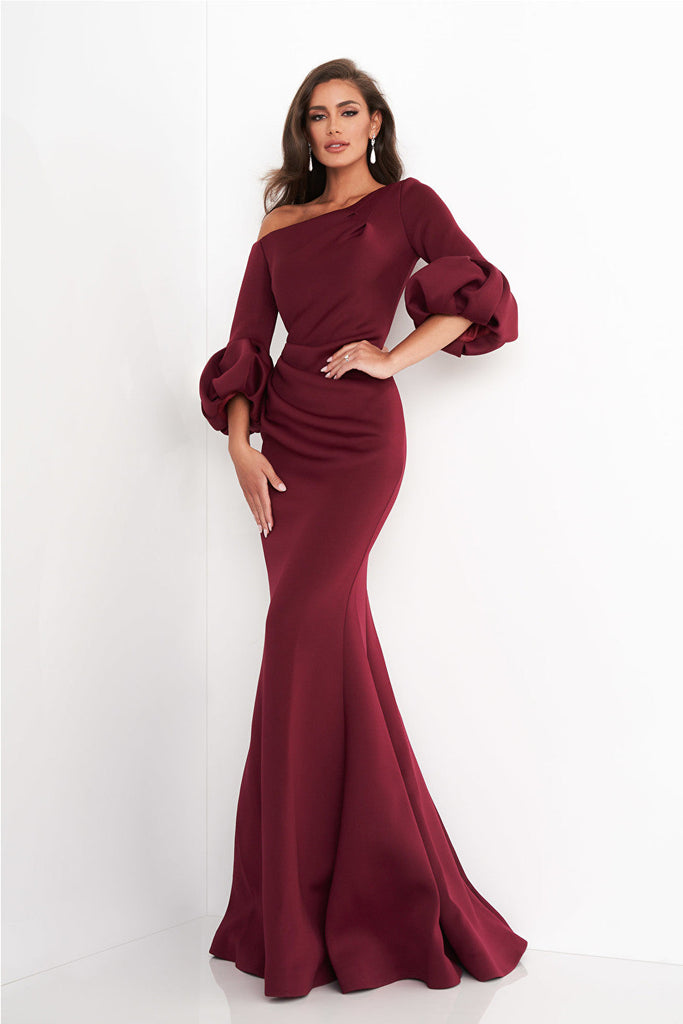 burgundy mermaid dress 39739