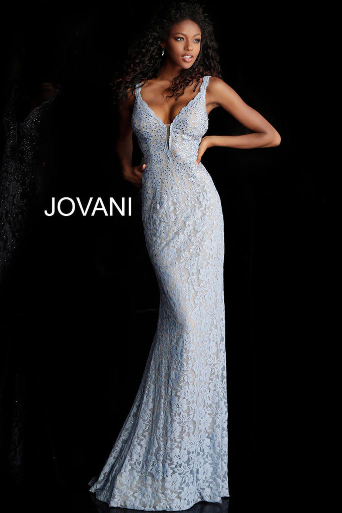 blue lace gown 48994