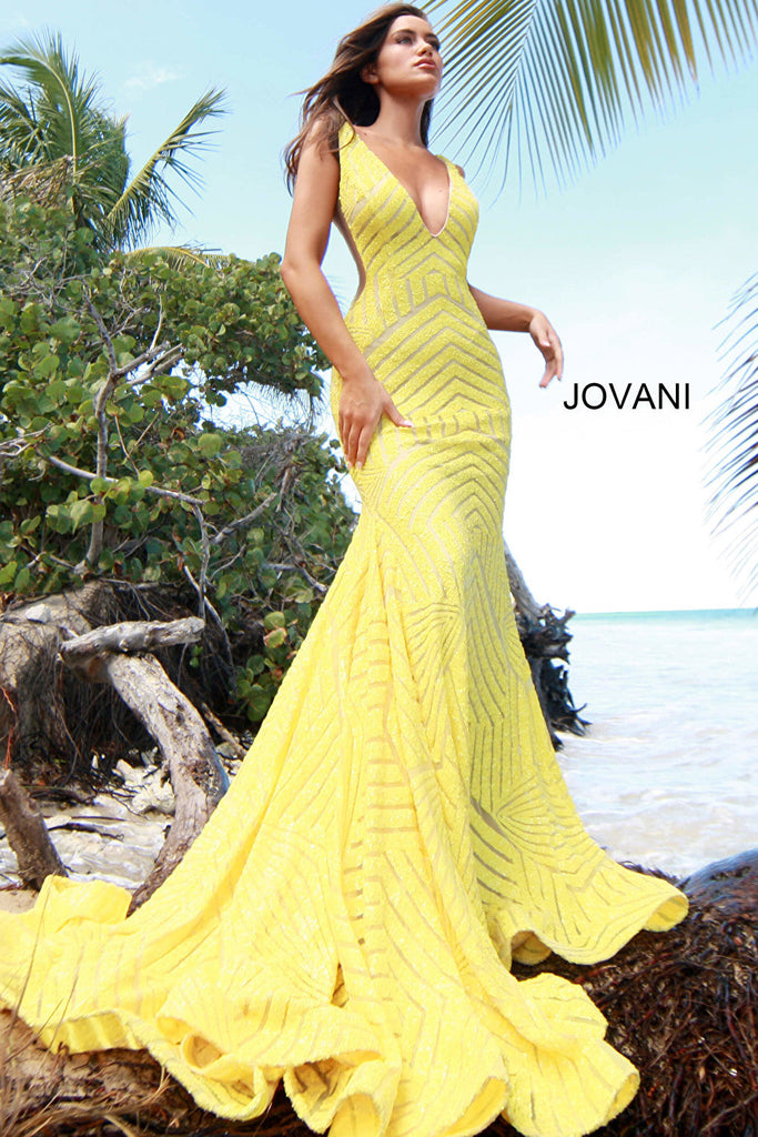 Prom 2020 Jovani 59762 yellow