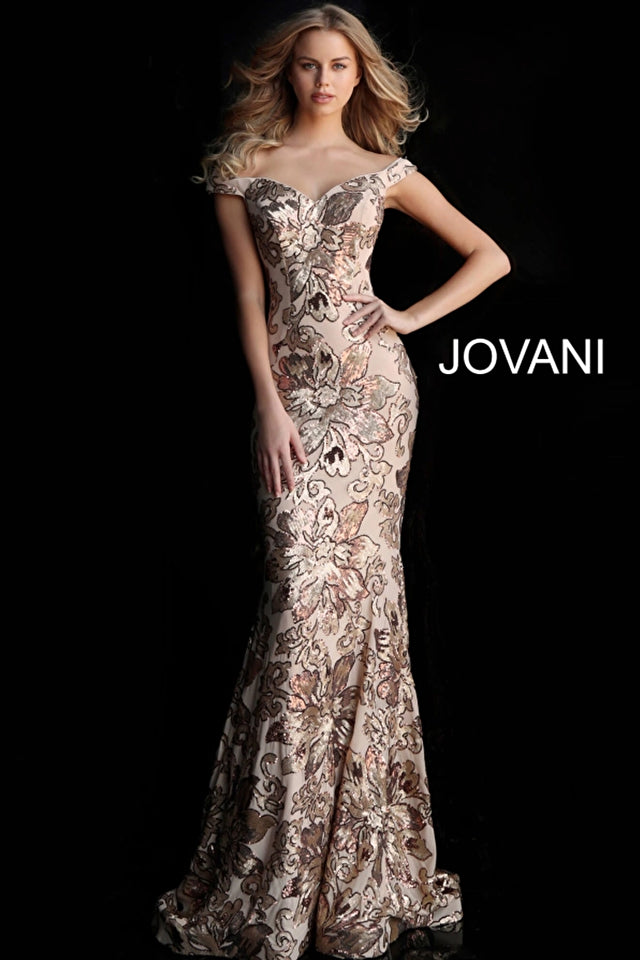 slim fit dress slacks Long Formal Dress 7355 by Jovani main image 0