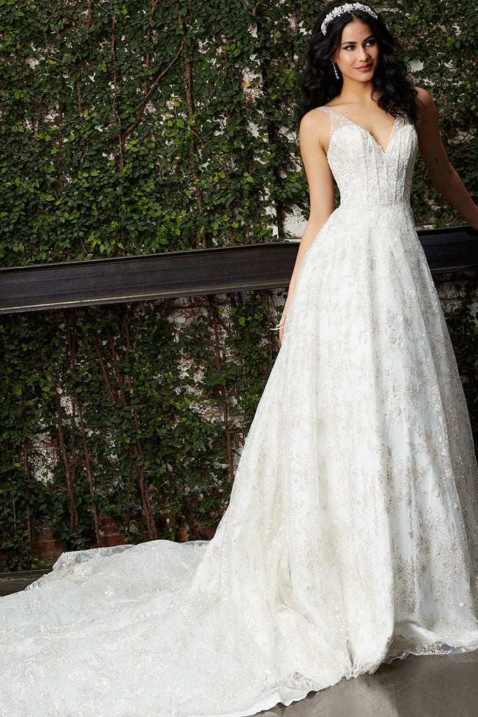 A line embellished bridal dress Jovani JB06913